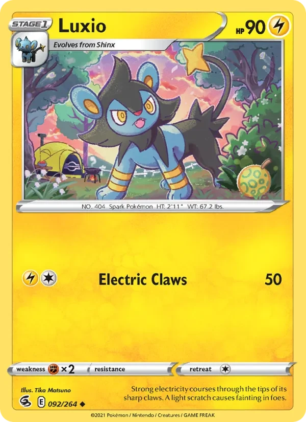 Luxio 92/264 Fusion Strike Pokémon card