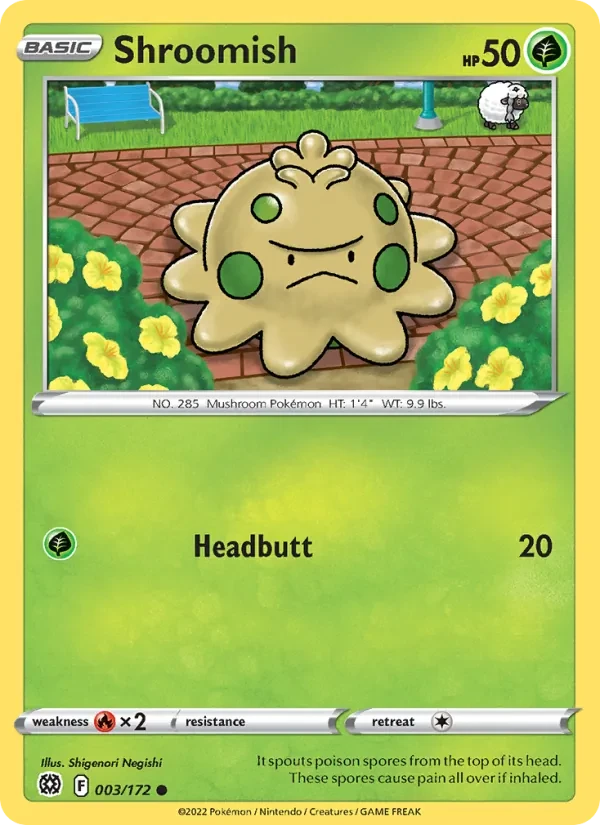 Shroomish 003/172 Brilliant Stars Pokémon Karte