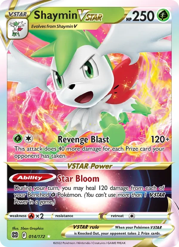 Shaymin VSTAR 014/172 Brilliant Stars Pokémon Karte