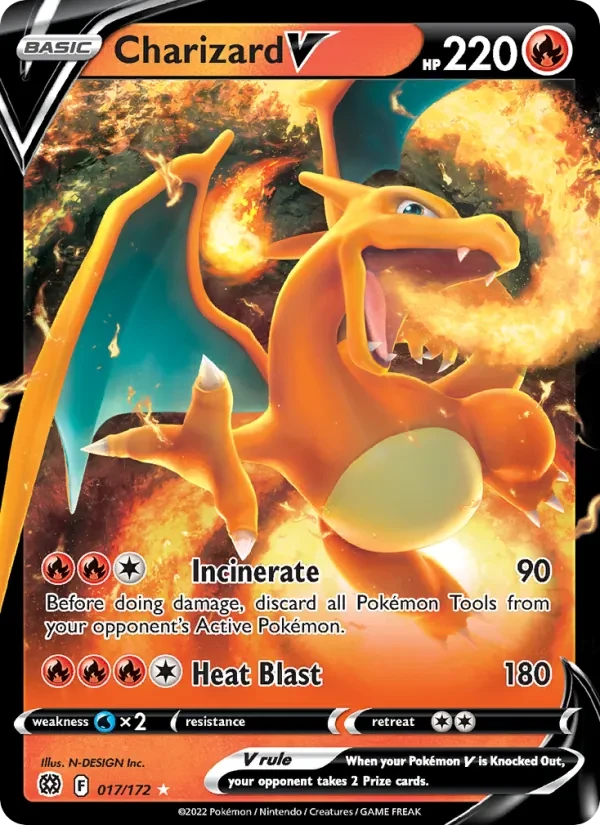 Charizard V 017/172 Brilliant Stars Pokémon card