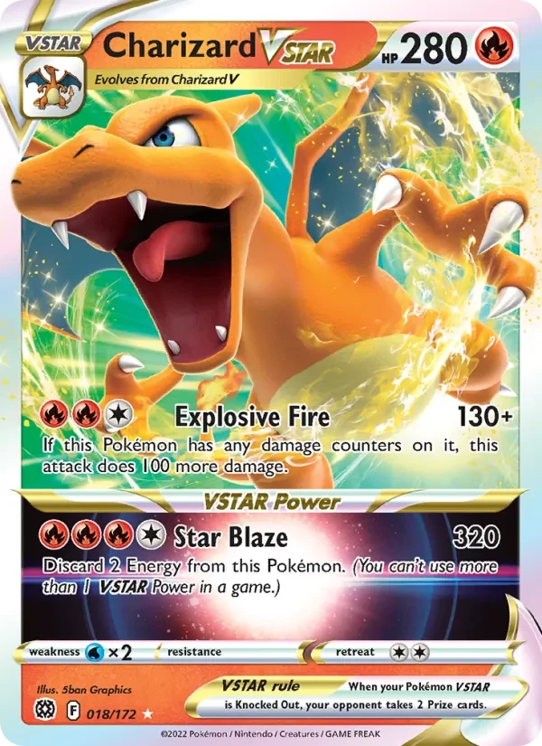 Charizard VSTAR 018/172 Brilliant Stars Pokémon card