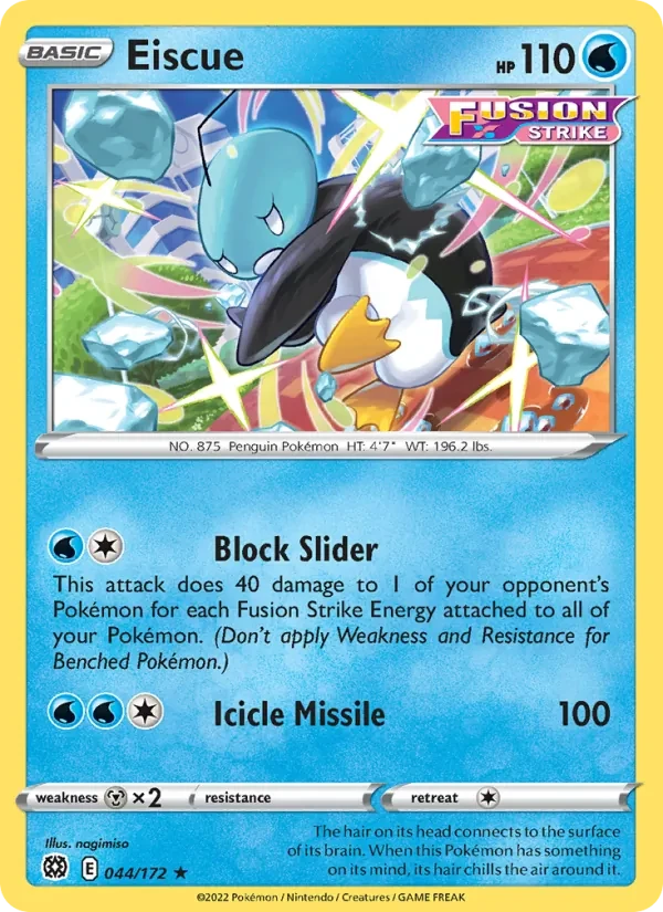 Eiscue 044/172 Brilliant Stars Pokémon card