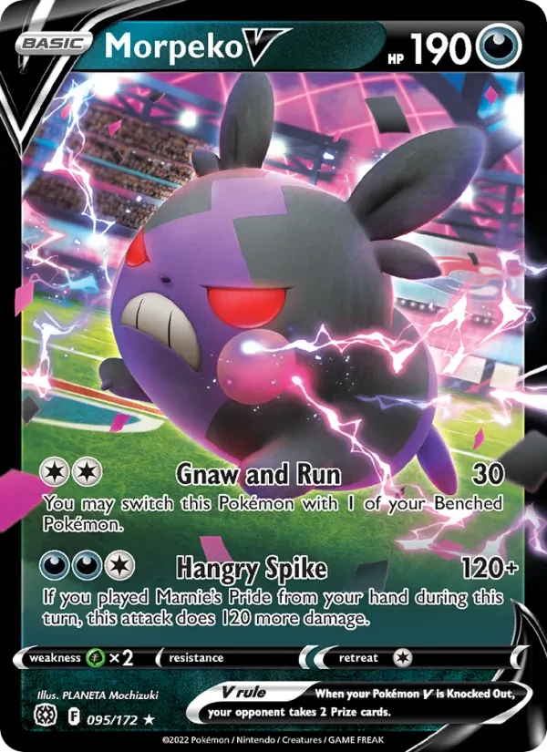 Morpeko V 095/172 Brilliant Stars Pokémon card