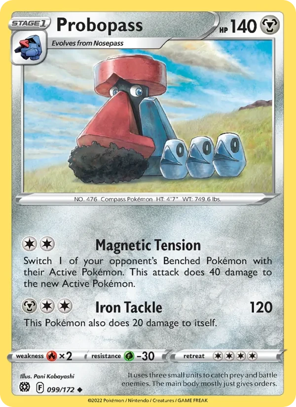Probopass 099/172 Brilliant Stars Pokémon card