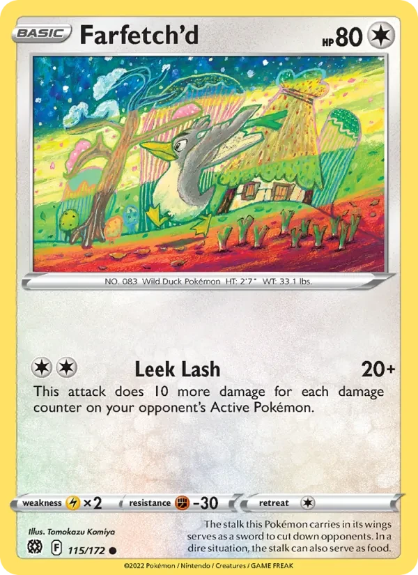 Farfetch'd 115/172 Brilliant Stars Pokémon card