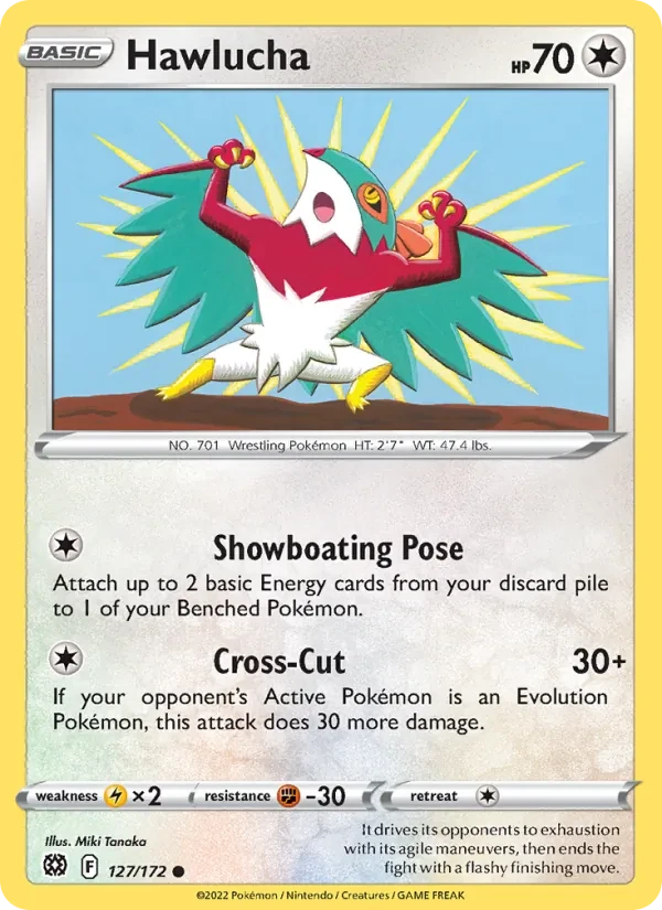 Hawlucha 127/172 Brilliant Stars Pokémon card