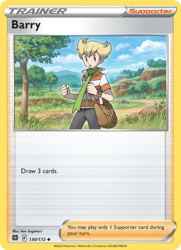 Barry 130/172 Brilliant Stars Pokémon card