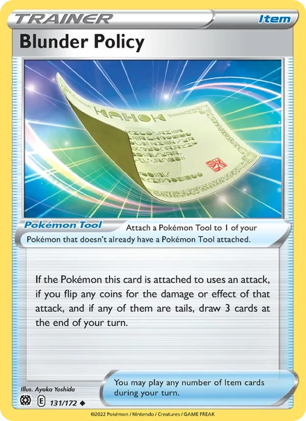 Blunder Policy 131/172 Brilliant Stars Pokémon Karte