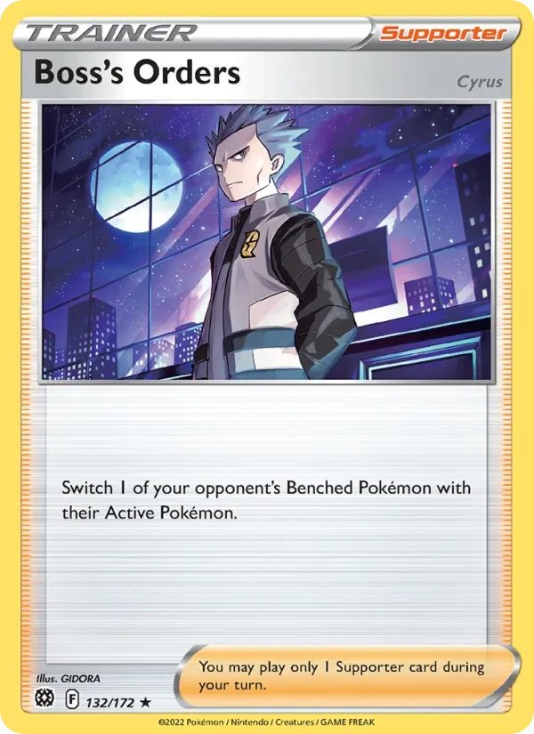 Boss's Orders 132/172 Brilliant Stars Pokémon card
