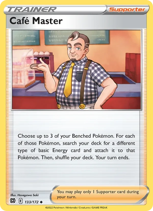 Café Master 133/172 Brilliant Stars Pokémon card