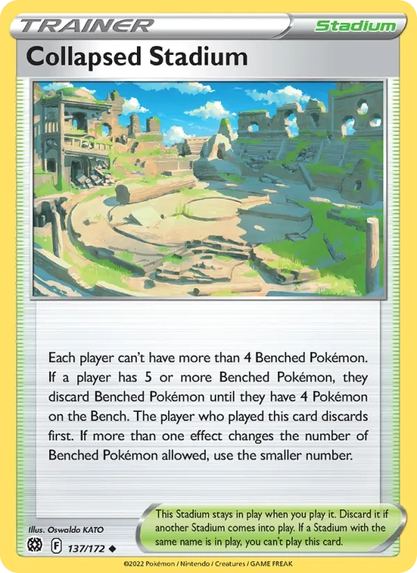 Collapsed Stadium 137/172 Brilliant Stars Pokémon card