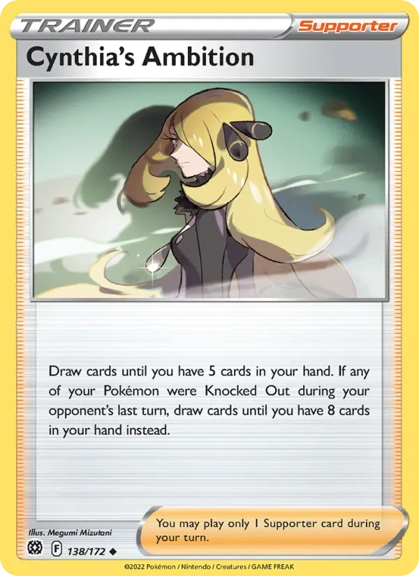 Carte Pokémon Cynthia's Ambition 138/172 Brilliant Stars