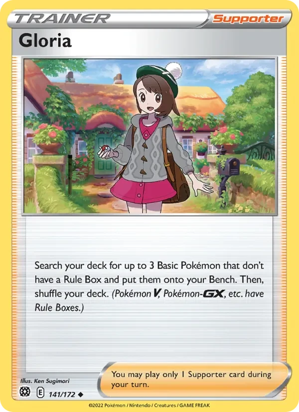 Gloria 141/172 Brilliant Stars Pokémon card