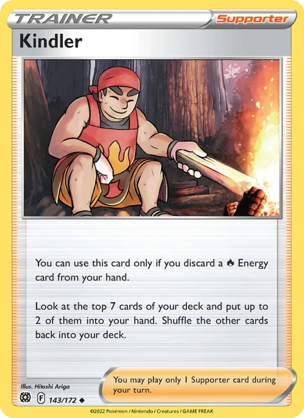 Carta Pokémon Kindler 143/172 Brilliant Stars