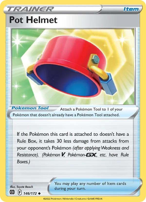 Pot Helmet 146/172 Brilliant Stars Pokémon card