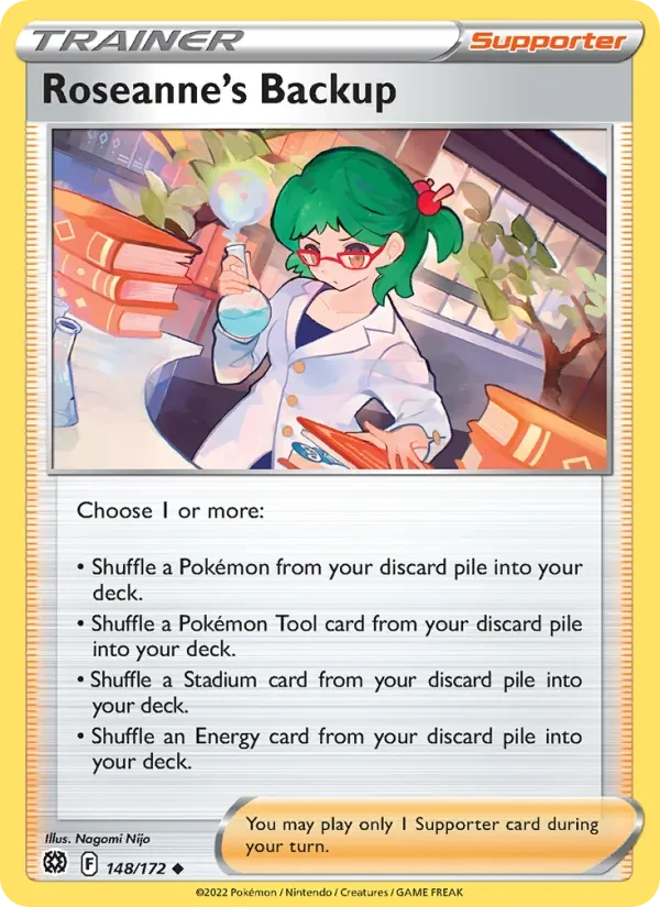 Roseanne's Backup 148/172 Brilliant Stars Pokémon card