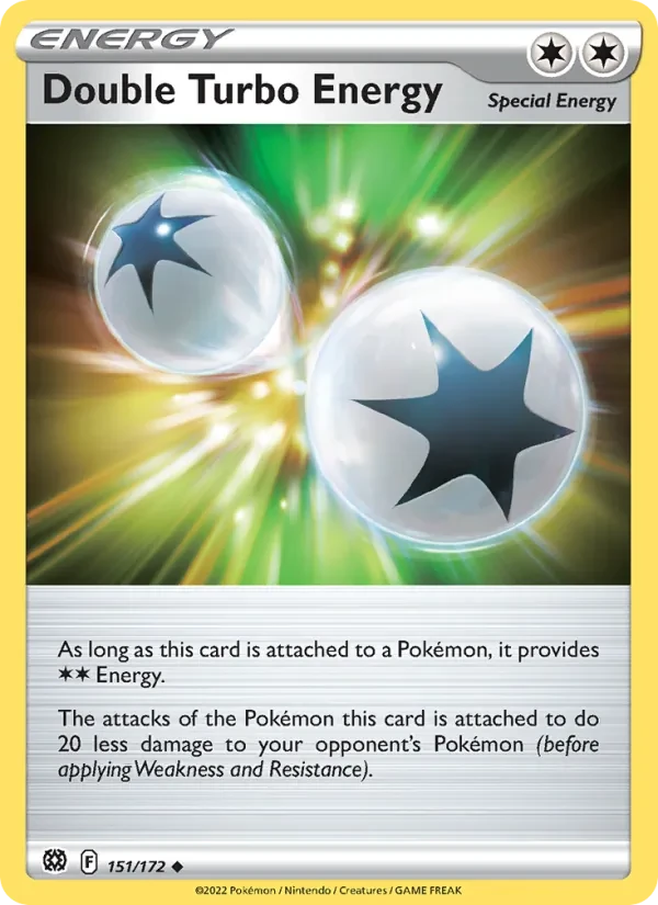Carta Pokémon Double Turbo Energy 151/172 Brilliant Stars