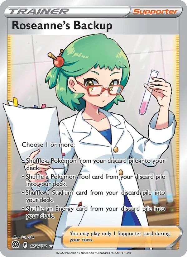 Roseanne's Backup 172/172 Brilliant Stars Pokémon Karte