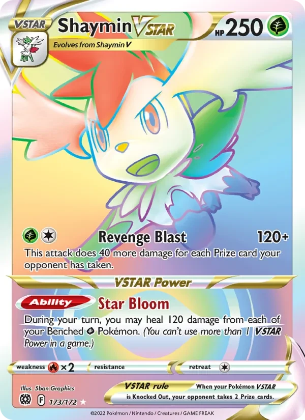 Shaymin VSTAR 173/172 Brilliant Stars Pokémon Karte