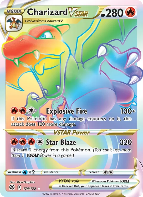 Charizard VSTAR 174/172 Brilliant Stars Pokémon card