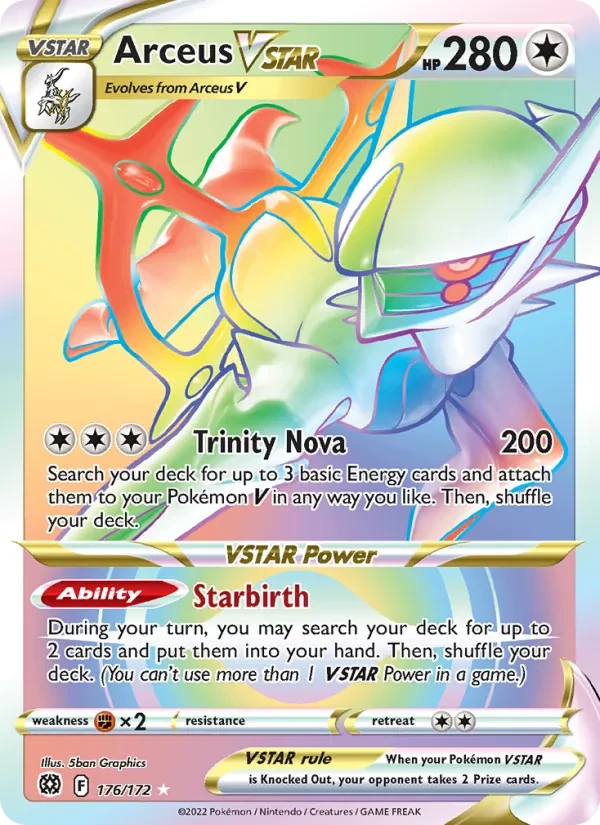 Arceus VSTAR 176/172 Brilliant Stars Pokémon card