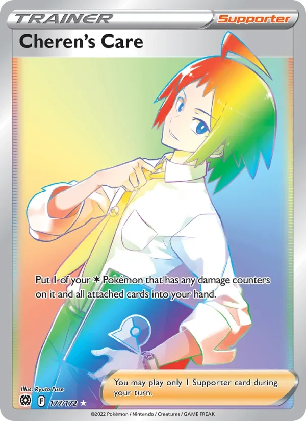 Carta Pokémon Cheren's Care 177/172 Brilliant Stars