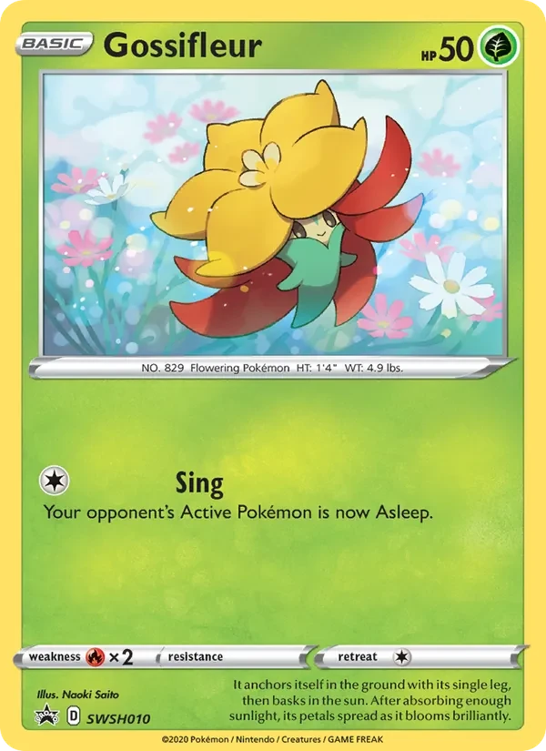 Carte Pokémon Gossifleur SWSH010 SWSH Black Star Promos