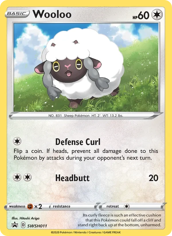 Wooloo SWSH011 SWSH Black Star Promos Pokémon Karte