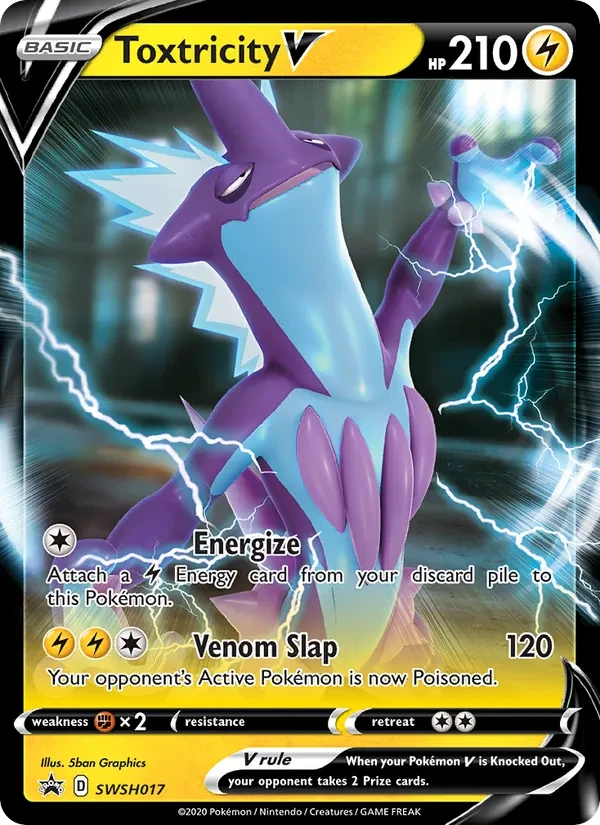 Toxtricity V SWSH017 SWSH Black Star Promos Pokémon kaart