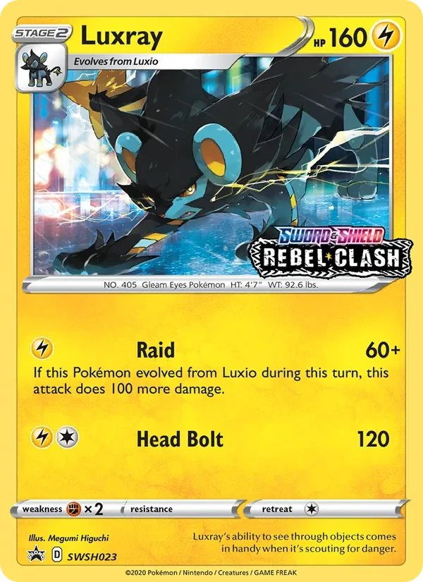 Luxray SWSH023 SWSH Black Star Promos Pokémon card