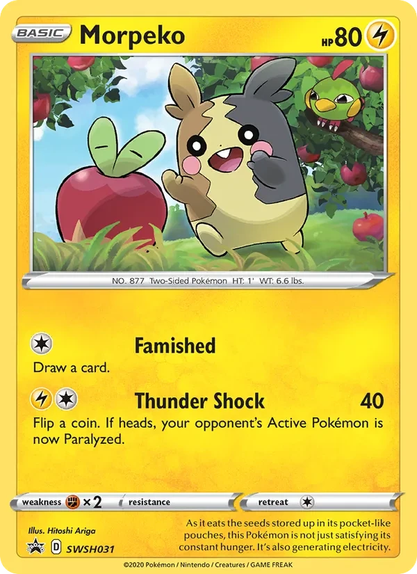 Morpeko SWSH031 SWSH Black Star Promos Pokémon card