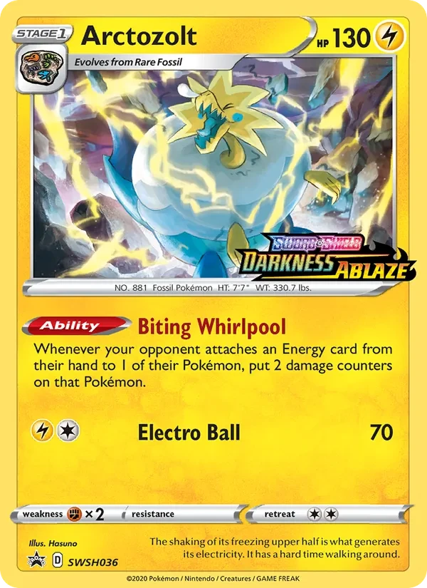 Arctozolt SWSH036 SWSH Black Star Promos Pokémon Karte