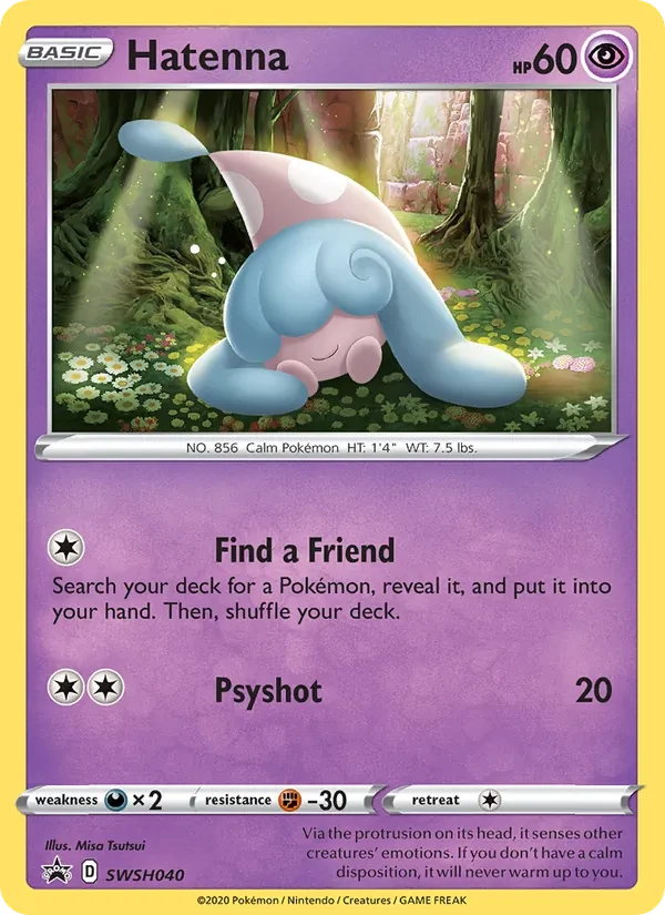 Hatenna SWSH040 SWSH Black Star Promos Pokémon card