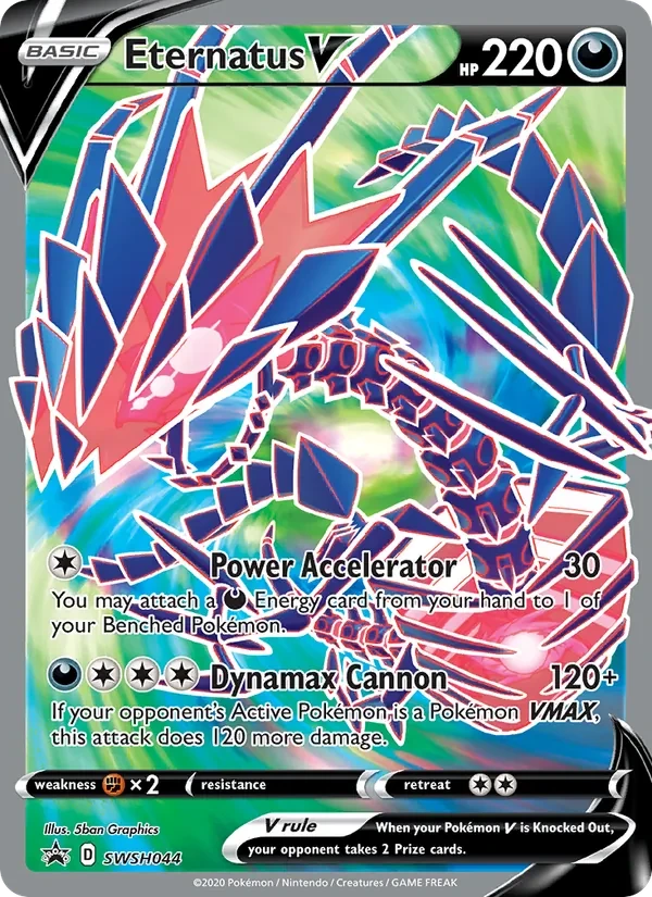 Carta Pokémon Eternatus V SWSH044 SWSH Black Star Promos