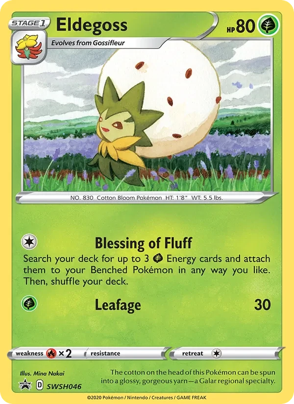 Carte Pokémon Eldegoss SWSH046 SWSH Black Star Promos