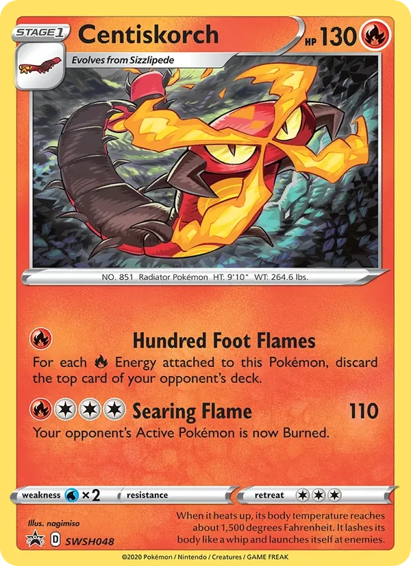 Centiskorch SWSH048 SWSH Black Star Promos Pokémon card