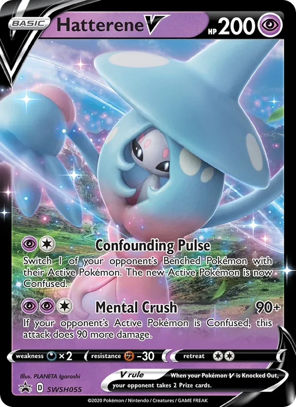 Hatterene V SWSH055 SWSH Black Star Promos Pokémon card
