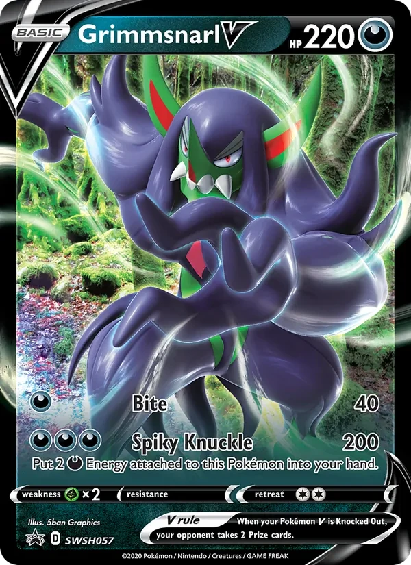 Carte Pokémon Grimmsnarl V SWSH057 SWSH Black Star Promos