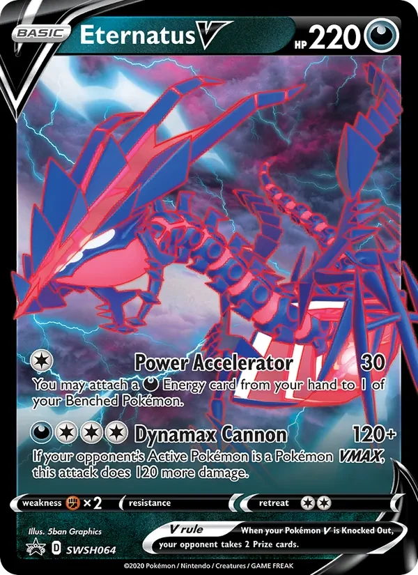 Carta Pokémon Eternatus V SWSH064 SWSH Black Star Promos