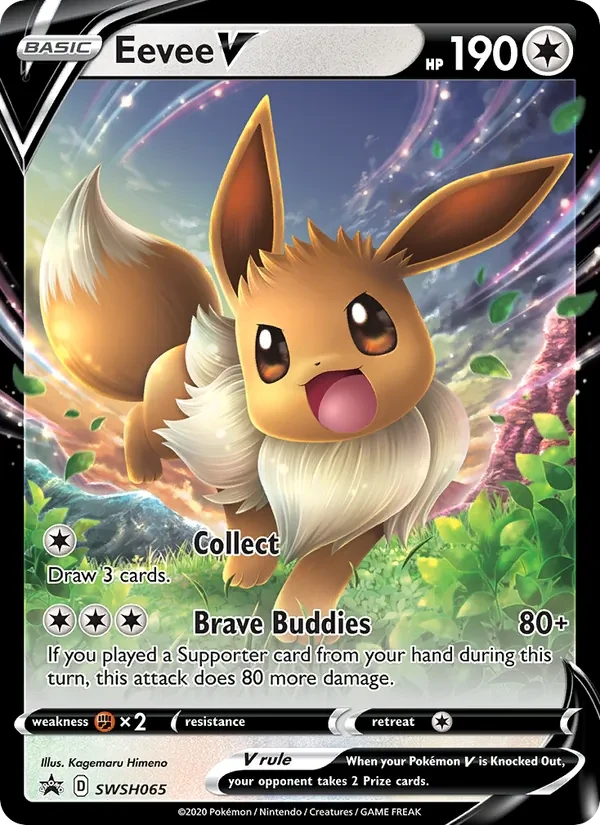 Eevee V SWSH065 SWSH Black Star Promos Pokémon card