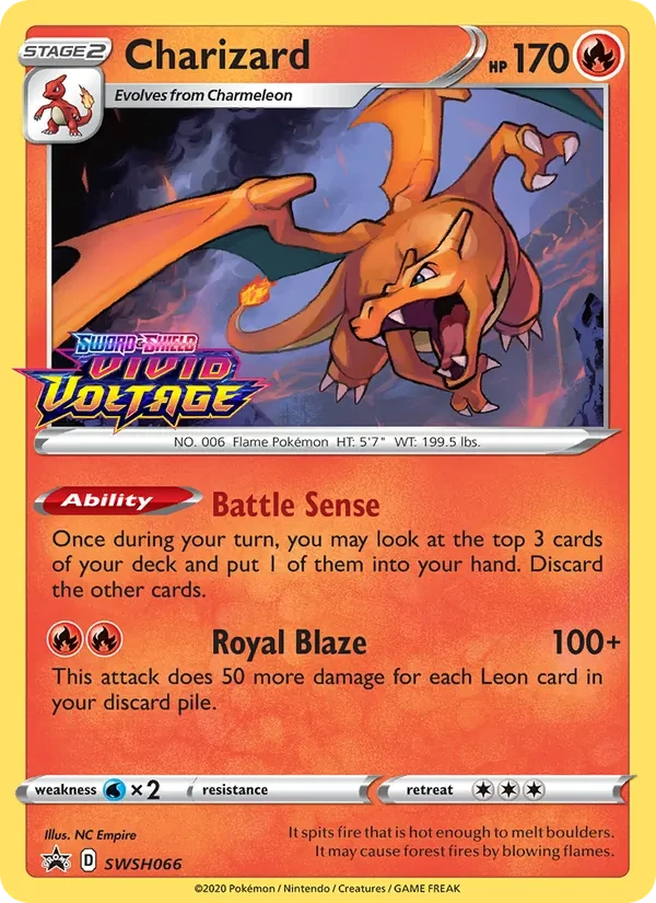 Charizard SWSH066 SWSH Black Star Promos Pokémon card