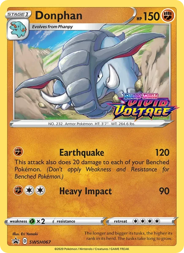 Donphan SWSH067 SWSH Black Star Promos Pokémon card