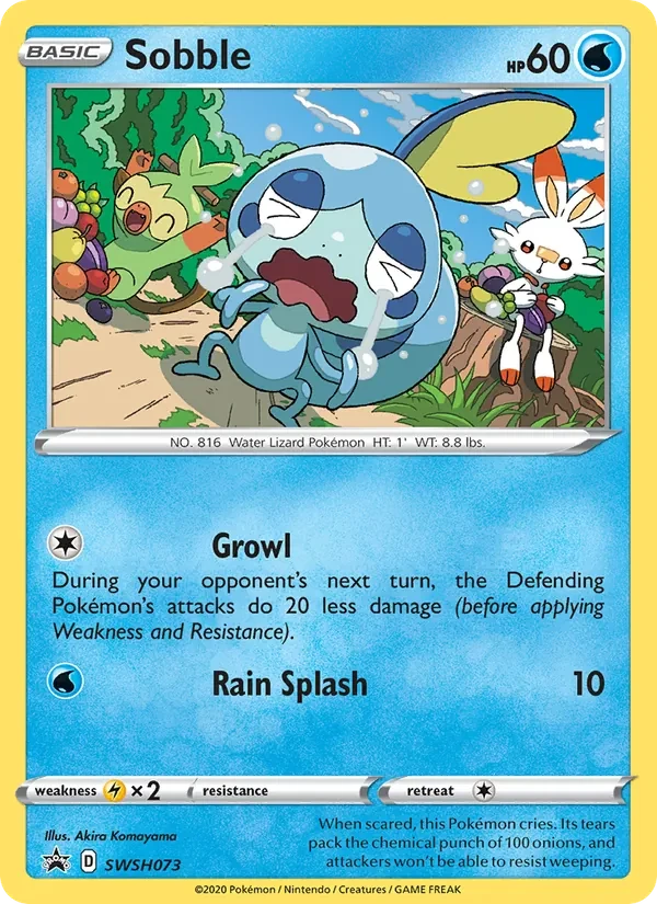 Sobble SWSH073 SWSH Black Star Promos Pokémon card