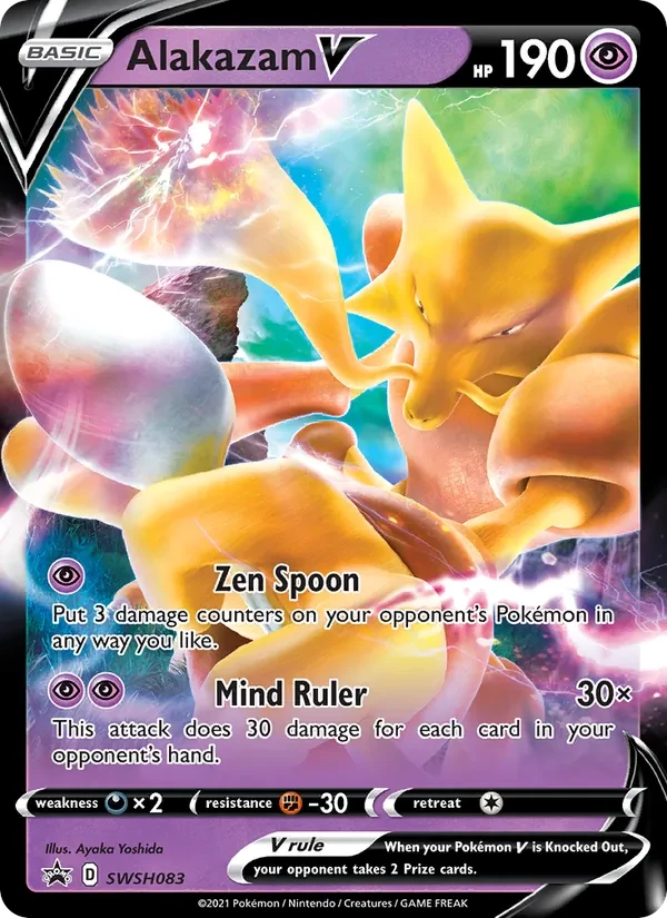 Carte Pokémon Alakazam V SWSH083 SWSH Black Star Promos