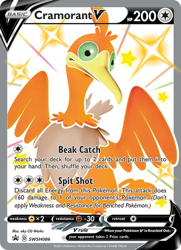 Cramorant V SWSH086 SWSH Black Star Promos Pokémon Karte