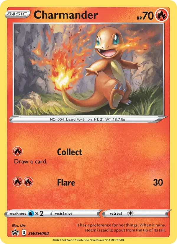Charmander SWSH092 SWSH Black Star Promos Pokémon card