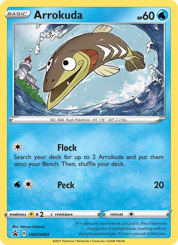Arrokuda SWSH093 SWSH Black Star Promos Pokémon Karte