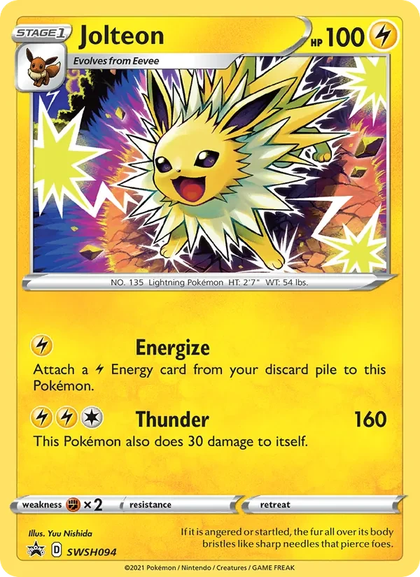 Jolteon SWSH094 SWSH Black Star Promos Pokémon card