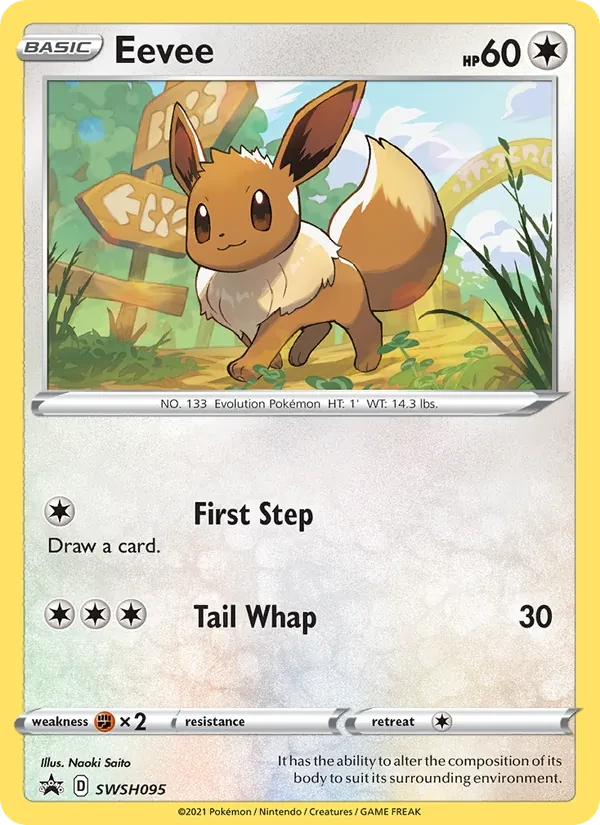 Eevee SWSH095 SWSH Black Star Promos Pokémon card