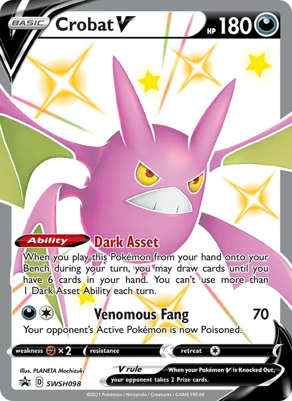Crobat V SWSH098 SWSH Black Star Promos Pokémon card